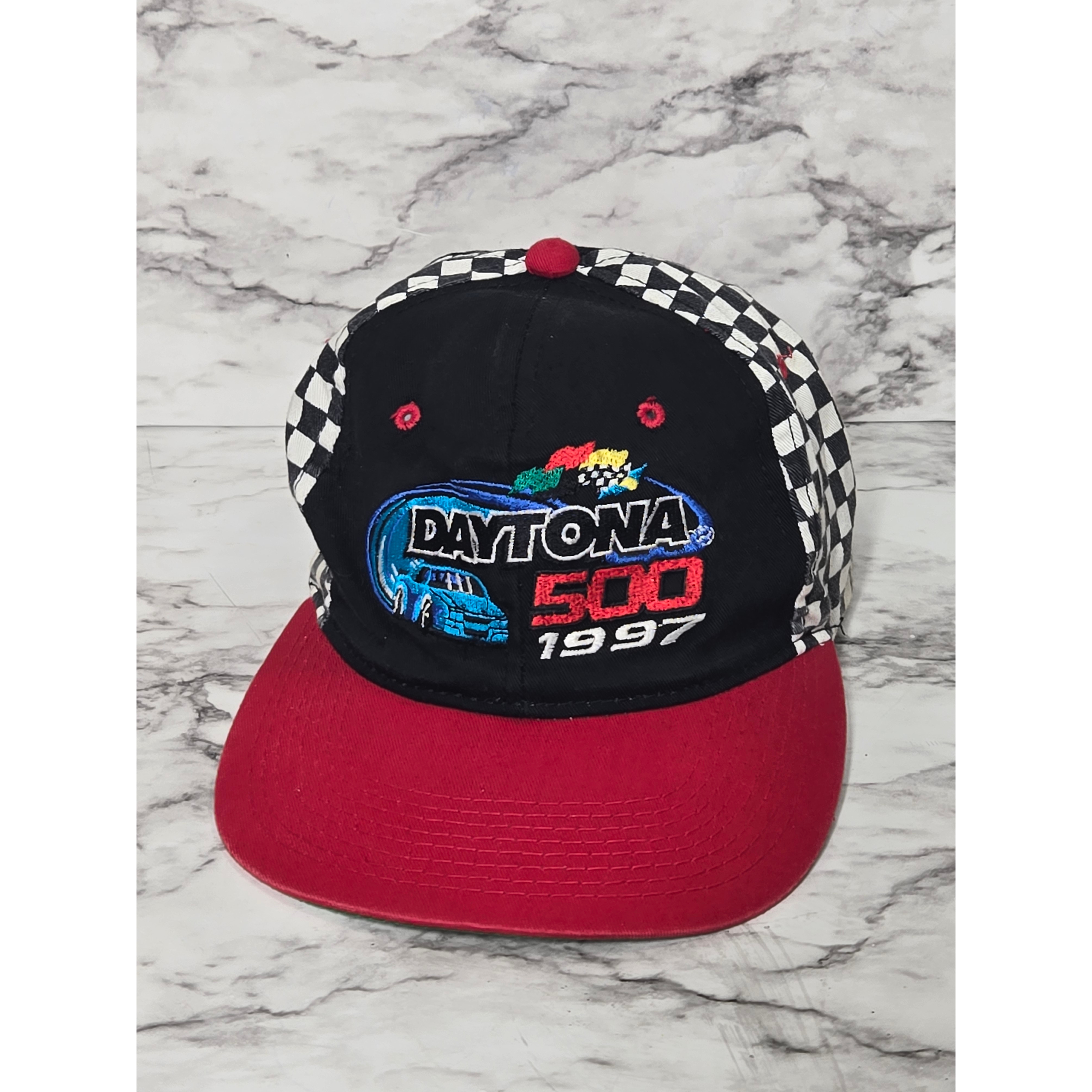 Nascar Daytona 500 1997 Black And Red Hat